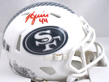 Kyle Juszczyk Signed 49ers Salute 2024 Speed Mini Helmet - Beckett W Hologram