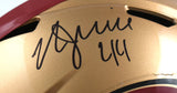 Kyle Juszczyk Autographed 49ers F/S Speed Helmet- Beckett W Hologram *Black