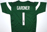 Ahmad Sauce Gardner Autographed Green Pro Style Jersey-Beckett W Hologram *Black