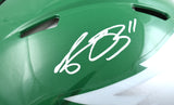 AJ Brown Signed Eagles F/S ALT 23 Speed Authentic Helmet - Beckett W Hologram