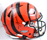 Ja'Marr Chase Autographed Bengals F/S Speed Flex Helmet - Beckett W Hologram