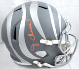 Ja'Marr Chase Autographed Bengals F/S Slate Speed Helmet - Beckett W Hologram