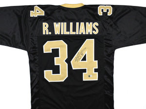 Ricky Williams Autographed Black Pro Style Jersey - Beckett W Hologram *Black