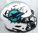 Ricky Williams Signed Dolphins F/S Lunar Speed Flex Helmet SWED - Beckett W Holo