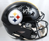 TJ Watt Autographed Steelers F/S Speed Flex Helmet - Beckett W Hologram *White