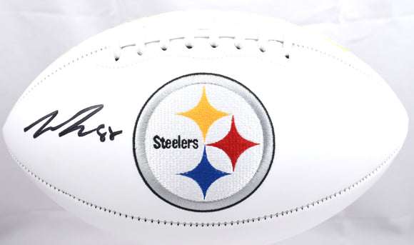 Pat Freiermuth Autographed Pittsburgh Steelers Logo Football- Beckett W Hologram