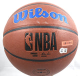 Patrick Ewing Signed New York Knicks NBA Logo Wilson Basketball - Beckett W Holo