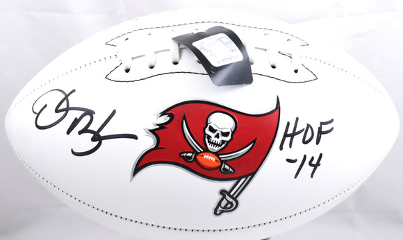 Derrick Brooks Autographed Buccaneers Logo Football w/ HOF - Beckett W Hologram