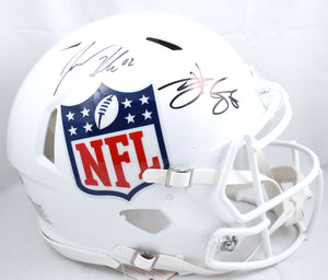 Travis Kelce Jason Kelce Signed NFL F/S Speed Authentic Helmet - Beckett / PSA