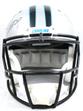 Chuba Hubbard Autographed Panthers F/S Speed Helmet - Beckett W Hologram *Black