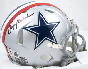 Roger Staubach Autographed Dallas Cowboys 1976 Speed Mini Helmet- Beckett W Holo