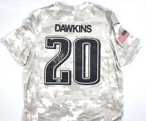 Brian Dawkins Signed Eagles Salute 2024 Nike Game Jersey- Beckett W Holo *Silver