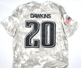 Brian Dawkins Signed Eagles Salute 2024 Nike Game Jersey- Beckett W Holo *Silver