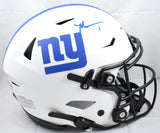 Malik Nabers Signed New York Giants F/S Lunar Speed Flex Helmet - Fanatics *Blue