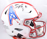 Earl Campbell Signed Oilers F/S 81-96 Speed Flex Helmet HOF - Beckett W Hologram