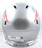 Christian Gonzalez Signed Patriots F/S Speed Helmet - Beckett W Hologram *Black