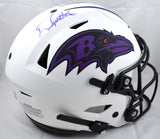 Derrick Henry Autographed Ravens F/S Lunar Speed Flex Helmet- Beckett W Hologram