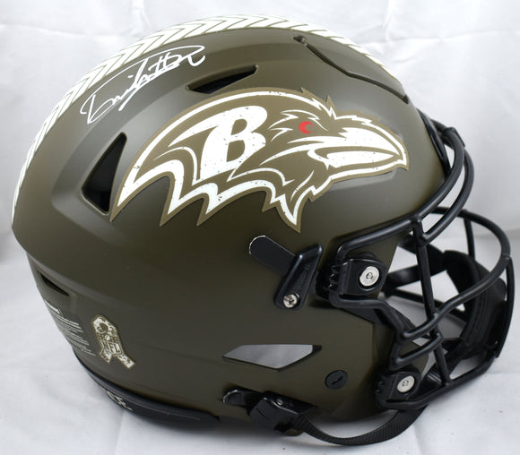 Derrick Henry Autographed Ravens F/S Salute Speed Flex Helmet - Beckett W Holo