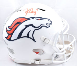 John Elway Signed Broncos F/S Alt 24 Speed Authentic Helmet - Beckett W Hologram