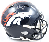 John Elway Autographed Denver Broncos F/S 97-23 Speed Helmet- Beckett W Hologram