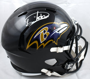 Derrick Henry Autographed Baltimore Ravens F/S Speed Helmet - Beckett W Hologram