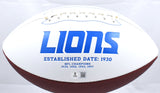 Aidan Hutchinson Autographed Detroit Lions Logo Football - Beckett W Hologram