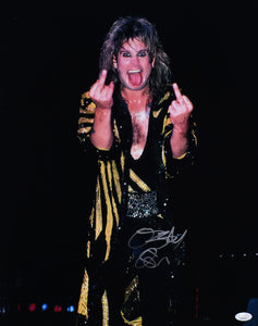 Ozzy Osbourne Autographed 16x20 Middle Finger Photo - JSA W *Silver