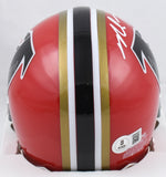 Michael Vick Autographed Falcons 66-69 Speed Mini Helmet - Beckett W Hologram