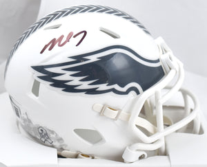 Michael Vick Autographed Eagles Salute 2024 Speed Mini Helmet - Beckett W Holo