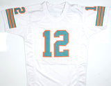 Bob Griese Autographed White Pro Style Jersey - Beckett W Hologram *Silver