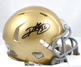 Ricky Watters Autographed Notre Dame Speed Mini Helmet - Beckett W Hologram