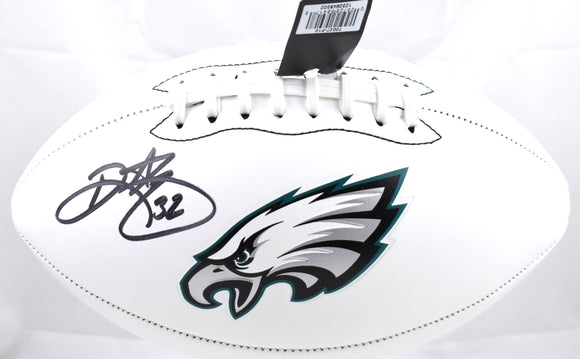 Ricky Watters Autographed Eagles Logo Football - Beckett W Hologram *Black