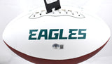 Ricky Watters Autographed Eagles Logo Football - Beckett W Hologram *Black