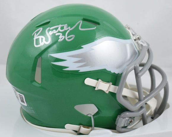 Brian Westbrook Autographed Eagles Alternate 23 Speed Mini Helmet-Beckett W Holo