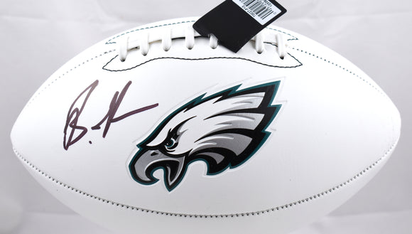 Brandon Graham Autographed Eagles Logo Football - Beckett W Hologram *Black