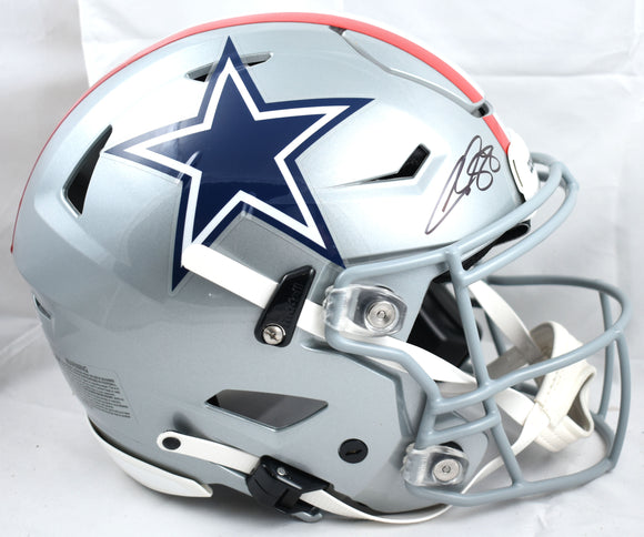 CeeDee Lamb Autographed Dallas Cowboys F/S 1976 Speed Flex Helmet-Fanatics*Black