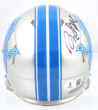 David Montgomery Autographed Detroit Lions Speed Mini Helmet-Beckett W Hologram