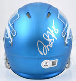 David Montgomery Signed Lions Alt 2023 Speed Mini Helmet-Beckett W Holo *Back