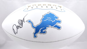 David Montgomery Autographed Detroit Lions Logo Football - Beckett W Hologram