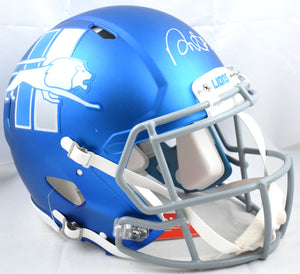 David Montgomery Signed Lions F/S Alt 2023 Speed Authentic Helmet-Beckett W Holo