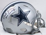 Bob Lilly Autographed Cowboys Speed Mini Helmet Mr. Cowboy - Beckett W Hologram