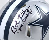 Bob Lilly Autographed Cowboys Speed Mini Helmet Mr. Cowboy - Beckett W Hologram