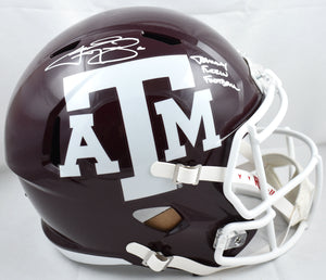 Johnny Manziel Signed Texas A&M F/S Speed Helmet Johnny Football-Beckett W Holo