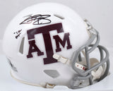 Johnny Manziel Autographed Texas A&M Speed Mini Helmet 12 HT- Beckett W Hologram