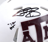 Johnny Manziel Autographed Texas A&M Speed Mini Helmet 12 HT- Beckett W Hologram