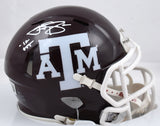 Johnny Manziel Signed Texas A&M Speed Mini Helmet 12 HT- Beckett W Holo Maroon