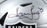 Howie Long Autographed Raiders F/S Speed Flex Helmet - Beckett W Hologram *Black