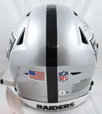 Howie Long Autographed Raiders F/S Speed Flex Helmet - Beckett W Hologram *Black