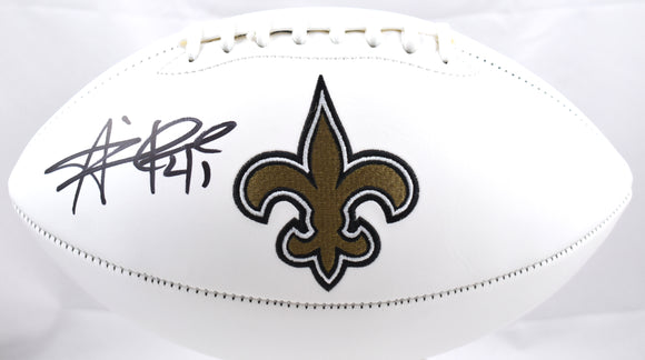 Alvin Kamara Autographed New Orleans Saints Logo Football - Beckett W Hologram