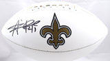 Alvin Kamara Autographed New Orleans Saints Logo Football - Beckett W Hologram